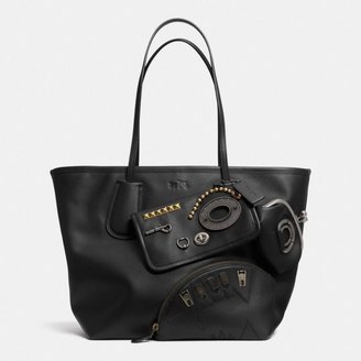 Coach Creatures Wink Large Tote In Leather