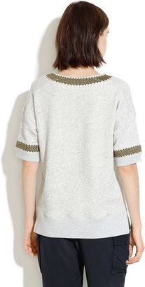Madewell Crosswave Embroidered Sweatshirt