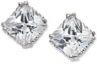 B. Brilliant Cubic Zirconia Square Stud Earrings in Sterling Silver (2-1/2 ct. t.w.)