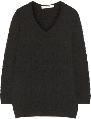 Julien David Textured wool-blend sweater