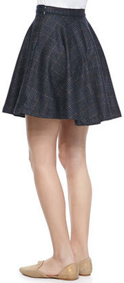 Joie Ivanna A-Line Plaid Swingy Skirt