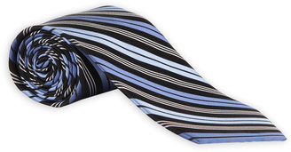 Pierre Cardin Men's Raised Stripe Silk Tie - Diagonal