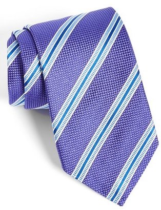 David Donahue Silk Stripe Tie