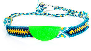 LUCY FOLK Neon taco braided bracelet