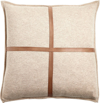 Arabella Rani Cashmere and Leather Pillow