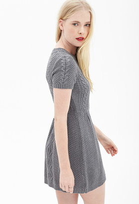 Forever 21 Cable Knit Sweater Dress