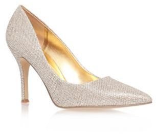 Nine West Gold 'flax22' mid heel court shoes