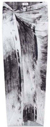 Helmut Lang Tidal Print Jersey Skirt