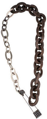 Lanvin Crystal Link Necklace