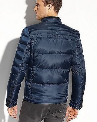 GUESS down Navy Blue Jacket Lightweight Puffer Coat 100% Authentic NEW куртка