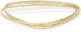 Melissa Joy Manning Set of three 14-karat gold interlinked bracelets