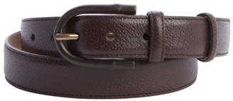 Gucci brown leather bamboo buckle belt
