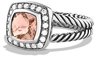 David Yurman Petite Albion Ring with Morganite & Diamonds