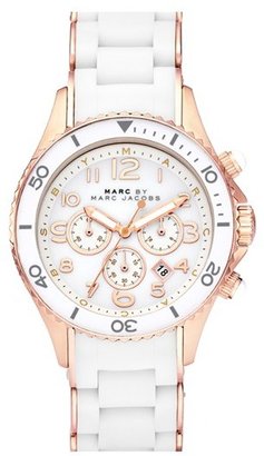 Marc by Marc Jacobs 'Rock' Chronograph Silicone Bracelet Watch
