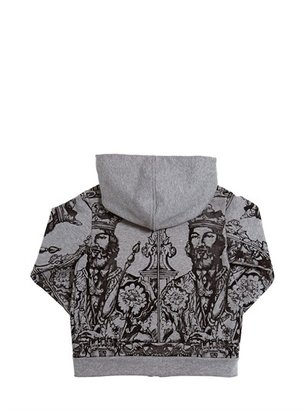 Dolce & Gabbana Flocked Cotton Sweatshirt