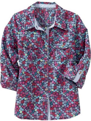 Old Navy Girls Printed Button-Front Shirts