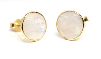 Rachael Ryen Jewelry Moonstone Gemstone Earrings