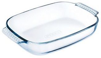 Pyrex glass easy grip rectangle roasting dish