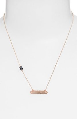 Nashelle 'XOXO' 14k-Gold Fill Bar Necklace