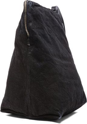 Rick Owens Single Strap Backpack in Black