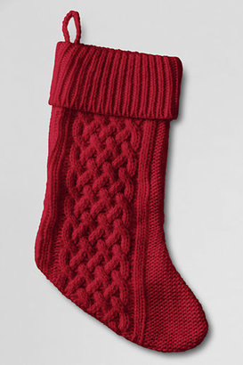 Lands' End Cable Knit Stocking