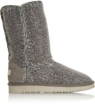 Mou Norfolk Astral sequined shearling boots