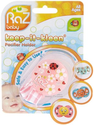 Razbaby Keep-It-Kleen Pacifier Holder - Pink - 1