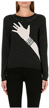 Alice + Olivia Knitted hand-with-ring jumper