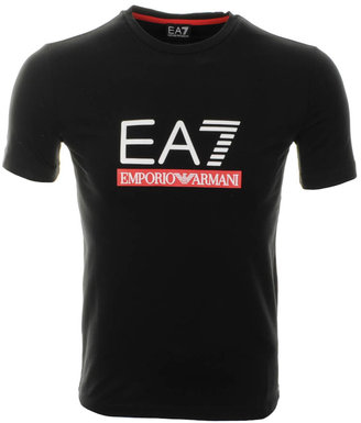Emporio Armani EA7 Train Graphic T Shirt Black