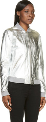 BLK DNM Silver Leather 33 Bomber Jacket
