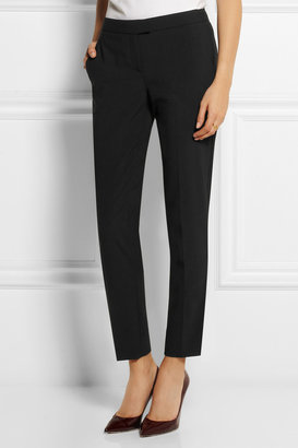 Theory Cropped stretch-crepe straight-leg pants