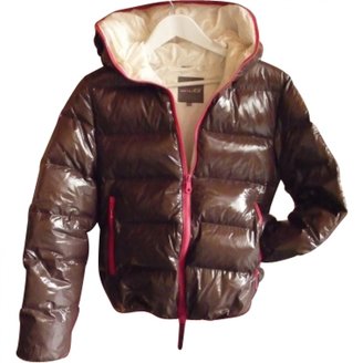 Duvetica Brown Synthetic Biker jacket
