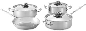 Ruffoni Opus Prima Hammered Stainless-Steel 7-Piece Cookware Set