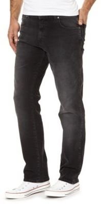 Wrangler Big and tall grey raw straight leg jeans