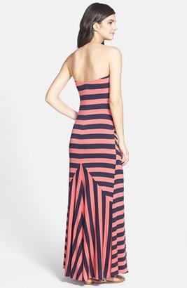 Ella Moss 'Isla' Stripe Strapless Jersey Maxi Dress