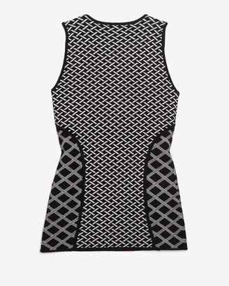 Intermix Exclusive For Mixed Print Square Neckline Sleeveless Knit