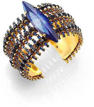 Erickson Beamon Queen's Ransom Crystal Cuff Bracelet
