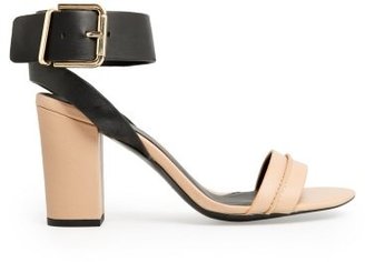 MANGO Outlet Ankle-Cuff Leather Sandals
