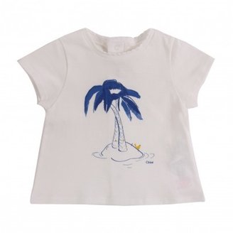 Chloé Palm trees T-shirt White