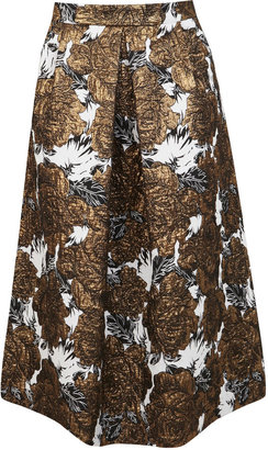 Miss Selfridge Floral midi skirt