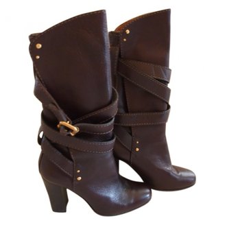 Chloé Brown Leather Boots