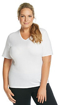 Cuddl Duds Softwear with Lace Plus Size Top