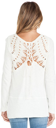 Free People Lace Up Swit Tee