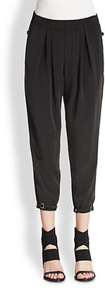Helmut Lang Pleated Cropped Pants