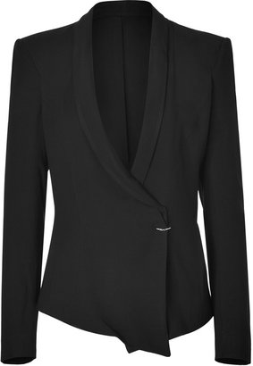 Helmut Lang Black Shawl Collar Jacket
