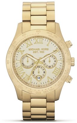 Michael Kors Men's Round Gold Watch, 45mm
