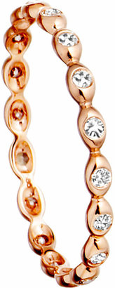 Astley Clarke 14ct rose gold ring with diamond drops