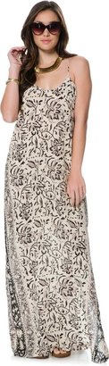 Chaser Silk Tapestry Maxi Dress