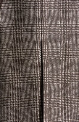 Michael Kors Glen Plaid Jacquard Tweed A-Line Dress