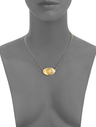Marco Bicego Lunaria Diamond & 18K Yellow Gold Pendant Necklace